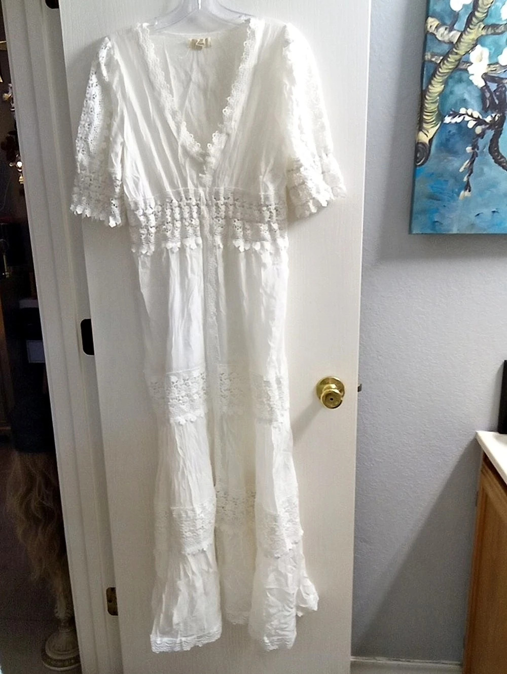 Elan White Maxi Dress Like New